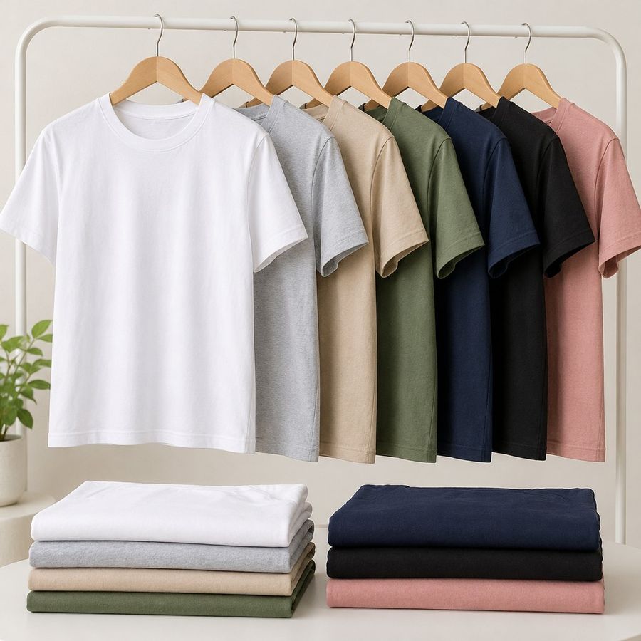 Remera básica de algodón